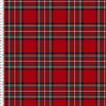 Teplákovina Červené káro (1m)