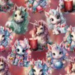 Teplákovina Vianočný jednorožec (0,4m)