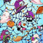 Úplet Halloween príšerky (1,3m)