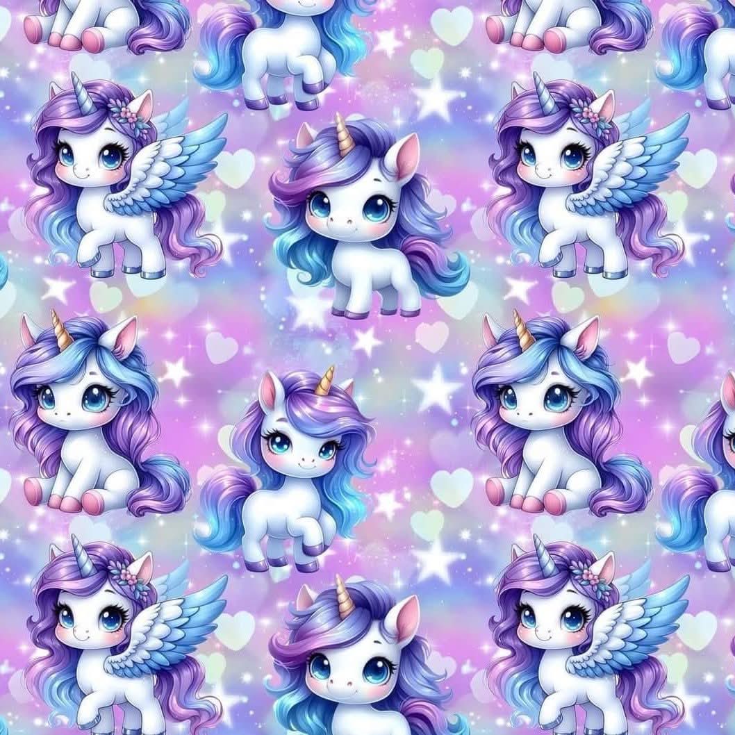 1000050702 Teplákovina Fialový jednorožec (1m) – Obrázok 1