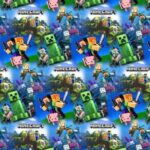 Úplet Minecraft modrý (1m)